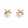 Ethereal Ribbon Pearl Artisan Studs