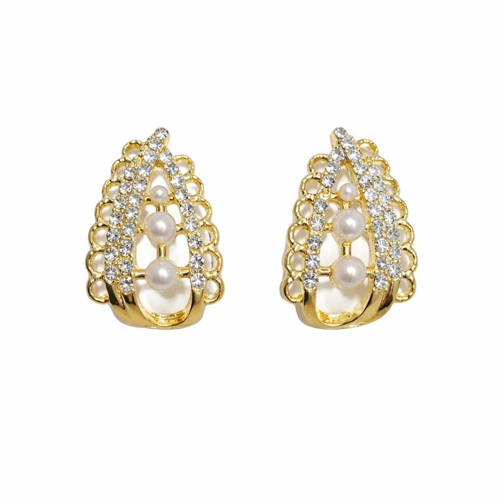 Imperial Scallop Pearl Statement Studs