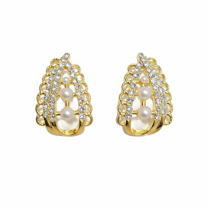 Imperial Scallop Pearl Statement Studs
