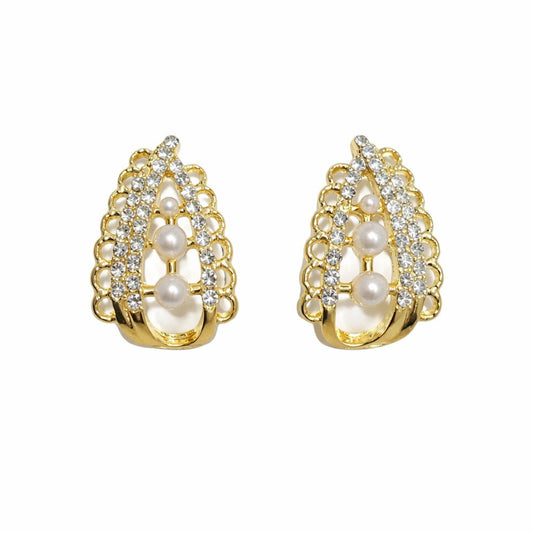 Imperial Scallop Pearl Statement Studs