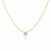 Aura Solitaire Anti-Tarnish Necklace