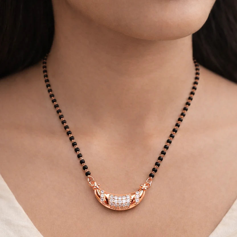 Crescent Moon Mangalsutra