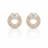 Rose Gold Circular Stud