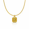 Golden Butterfly Medallion Necklace