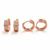 Elegant Rose Gold Huggie Hoops