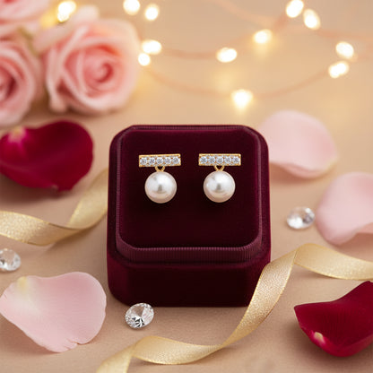 Aurelia Pearl Drop Studs