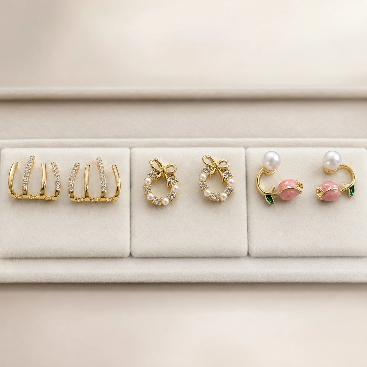 Blossom & Bows Earring Set